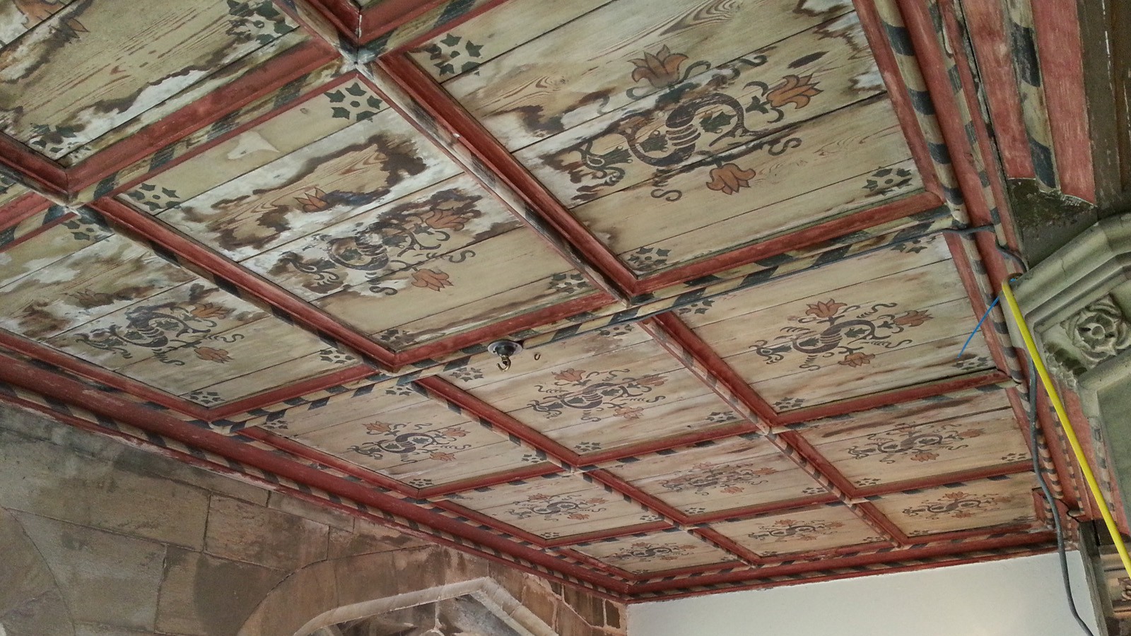Painted ceiling of The Great Chamber    