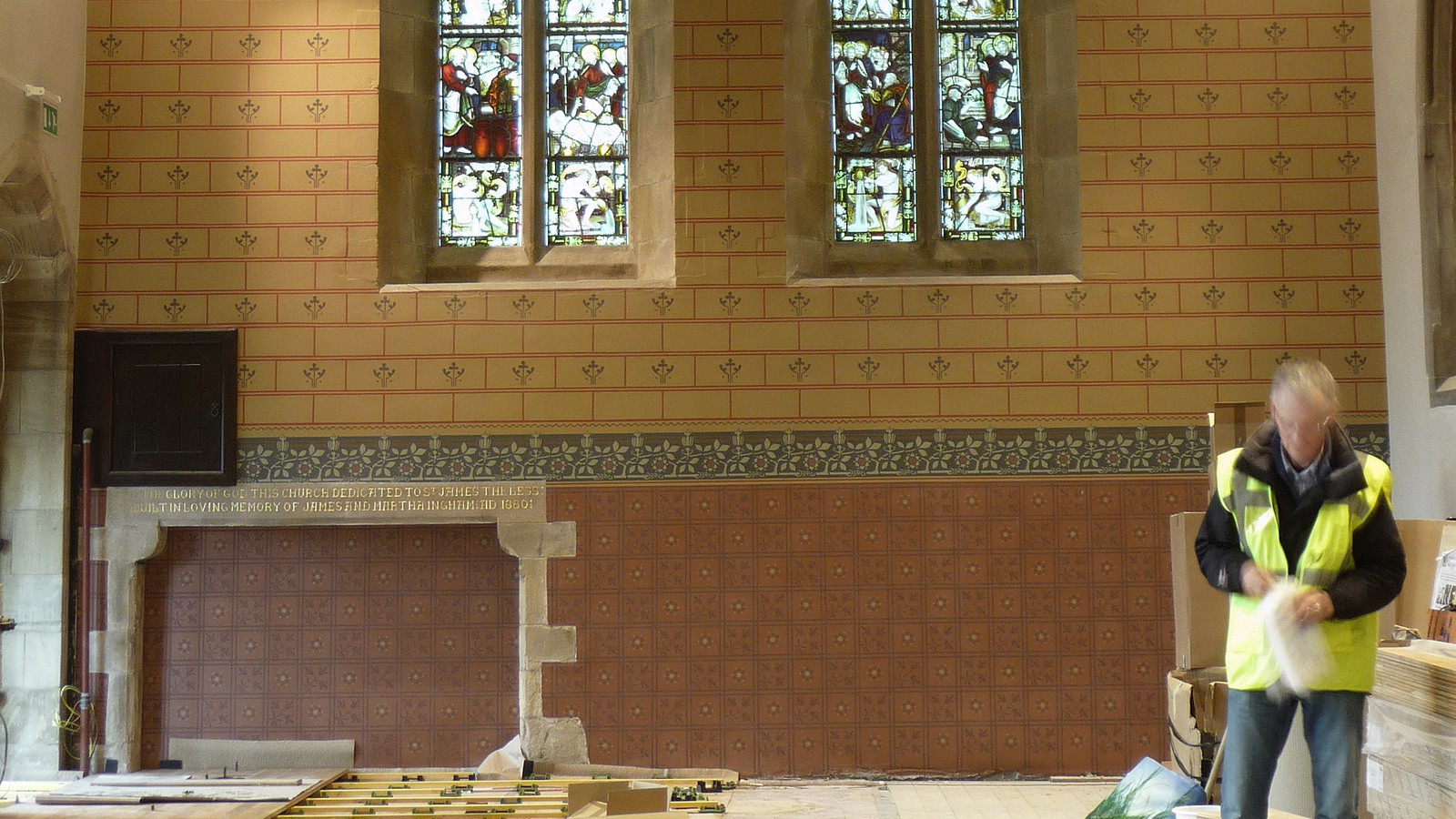 Conservation work being undertaken