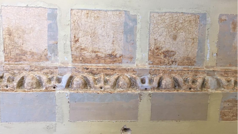 Careful uncovering of historic decorative schemes was undertaken