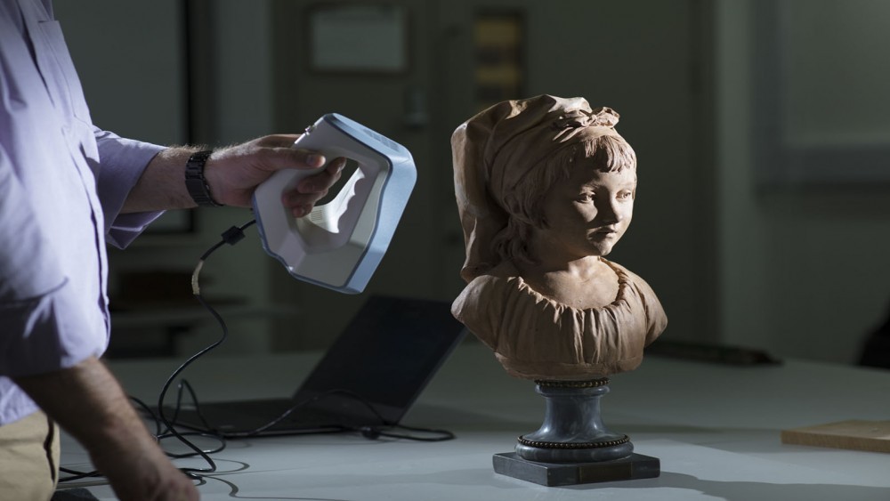 Replica of terracotta bust by Jean-Antoine Houdon